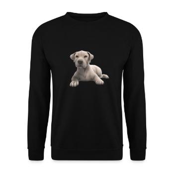Labrador Retriever Labrador Propriétaire Chiot - Sweat-shirt Unisexe - noir - Devant - Alina (178cm) & Michal (187cm)