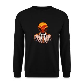 Extraterrestrial Excellence - Unisex Sweatshirt - black - Front - Alina (178cm) & Michal (187cm)