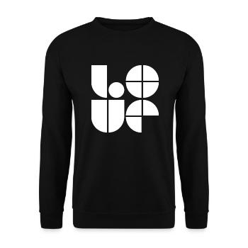 Love Logo Design - Unisex Sweatshirt - black - Front - Alina (178cm) & Michal (187cm)