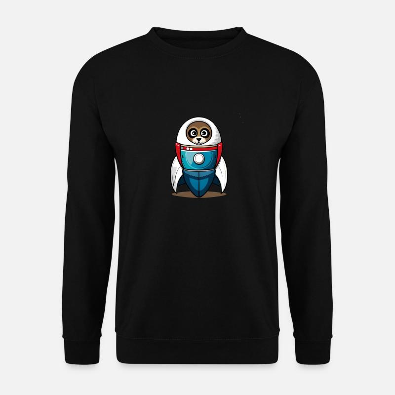 Hund in einer Rakete - Unisex Pullover - Schwarz