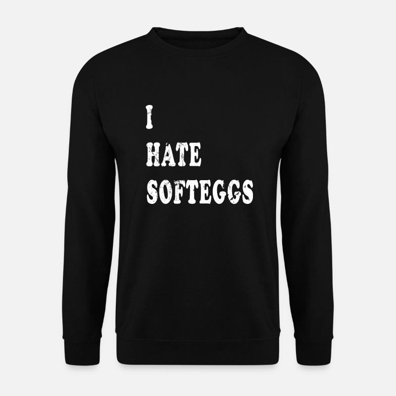 Softeggs denglish Spruch - Unisex Pullover - Schwarz