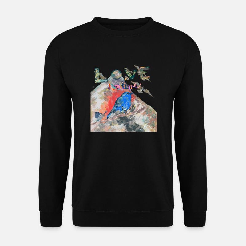 LIEBE DIE NATUR - Unisex Pullover - Schwarz