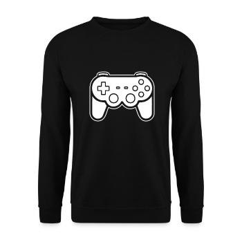 Controller Gaming Video Games Gamepad - Unisex Sweatshirt - black - Front - Alina (178cm) & Michal (187cm)
