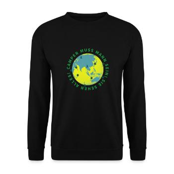 Urlaub - Unisex Pullover - Schwarz - Vorne - Alina (178cm) & Michal (187cm)