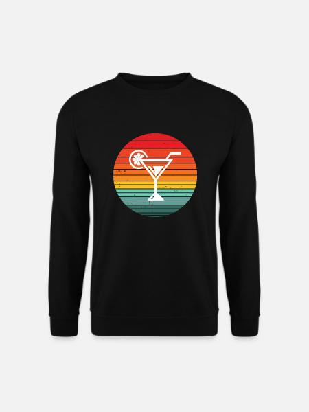 CocktailSummer sunset - Unisex Pullover - Schwarz