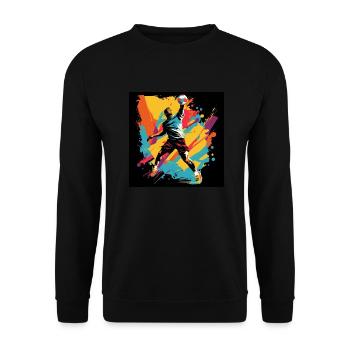 Volleyball Power - Unisex Pullover - Schwarz - Vorne - Alina (178cm) & Michal (187cm)