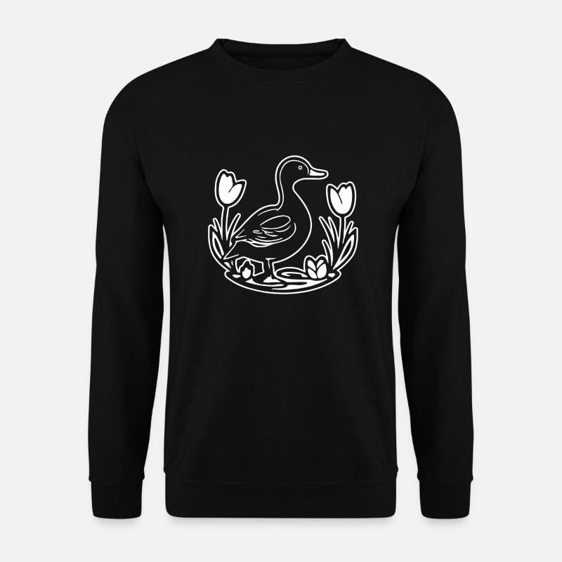 Ente Vögel Enten - Unisex Pullover - Schwarz