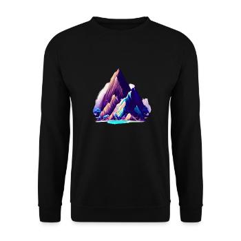 Hiking Mountains Hiking Mountain Hiking Mountain Hikers - Unisex Sweatshirt - black - Front - Alina (178cm) & Michal (187cm)
