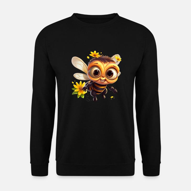 Lustiges Honigbienchen - Unisex Pullover - Schwarz
