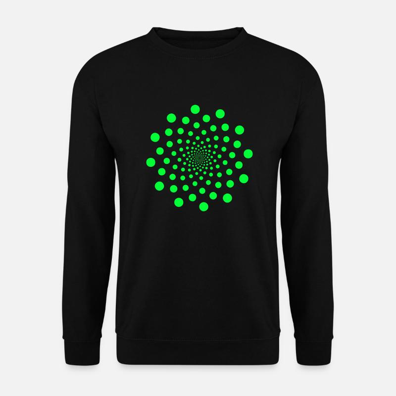 om signe chakra point infini vert néon - Sweat-shirt Unisexe - noir
