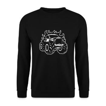 Monster Truck Monster Truck Lover Fan - Sweat-shirt Unisexe - noir - Devant - Alina (178cm) & Michal (187cm)