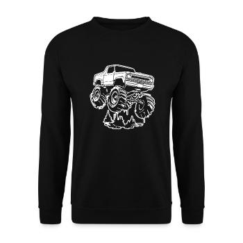 Monster Truck Monster Truck Lover Fan - Sweat-shirt Unisexe - noir - Devant - Alina (178cm) & Michal (187cm)