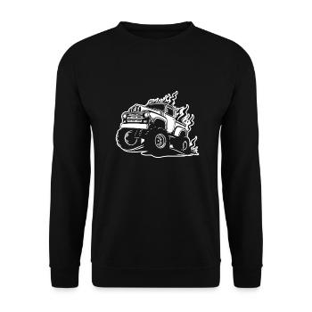 Monster Truck Monster Truck Lover Fan - Sweat-shirt Unisexe - noir - Devant - Alina (178cm) & Michal (187cm)
