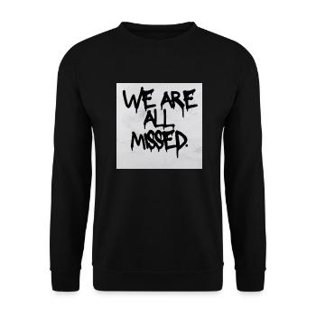 Simple Modern Photography Missed Music - Unisex Sweatshirt - black - Front - Alina (178cm) & Michal (187cm)