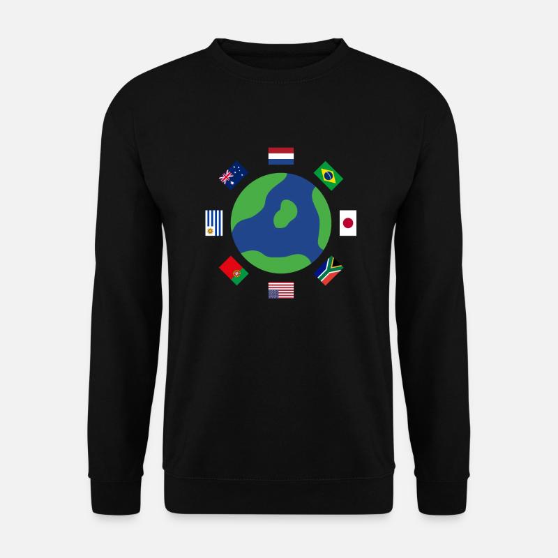 Überall auf der Welt - Unisex Pullover - Schwarz