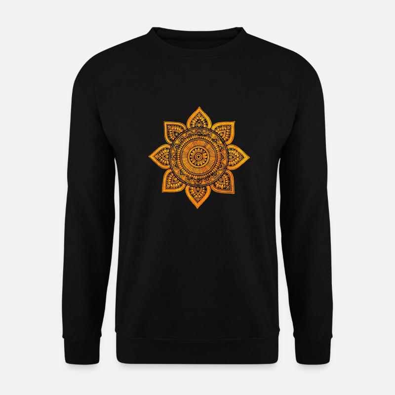 Mandala Gold - Unisex Pullover - Schwarz