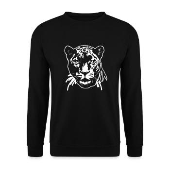 Panther Predator Jungle Wildcat - Sweat-shirt Unisexe - noir - Devant - Alina (178cm) & Michal (187cm)