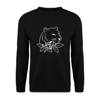 Panther Predator Jungle Wildcat - Sweat-shirt Unisexe - noir - Devant - Alina (178cm) & Michal (187cm)