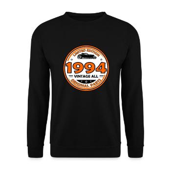 vintage 1994 - Unisex Sweatshirt - black - Front - Alina (178cm) & Michal (187cm)