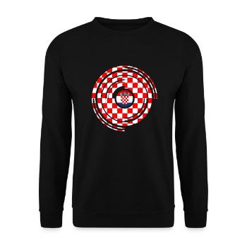 Croatie hrvatska croatie hrv voyage europe zagreb - Sweat-shirt Unisexe - noir - Devant - Alina (178cm) & Michal (187cm)