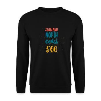 north coast 500 - Unisex Sweatshirt - black - Front - Alina (178cm) & Michal (187cm)