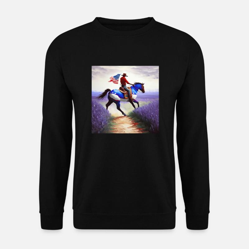 Cowboy - Unisex Pullover - Schwarz