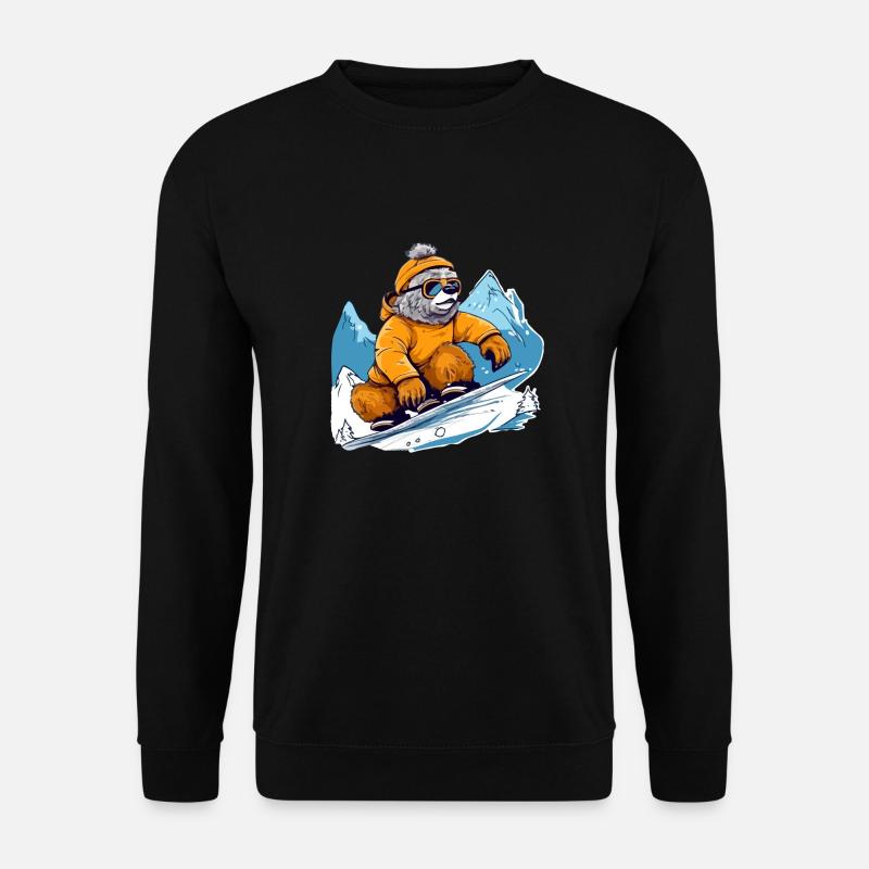 Kiki Snowboarden - Unisex Pullover - Schwarz