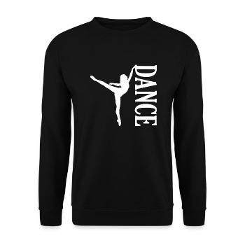 Dancing Dance Music - Unisex Sweatshirt - black - Front - Alina (178cm) & Michal (187cm)