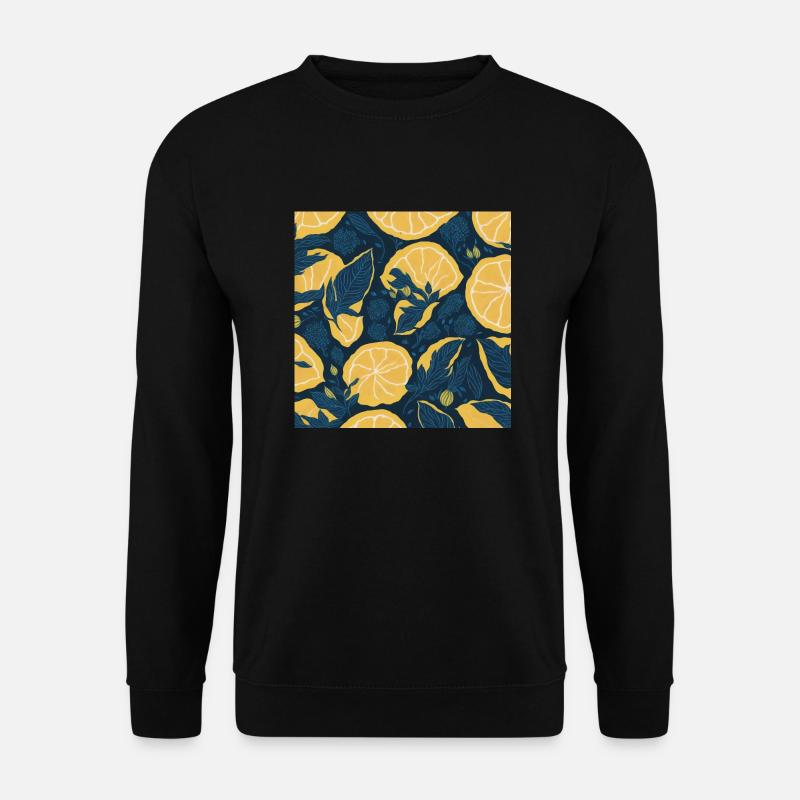 Zitrone - Unisex Pullover - Schwarz