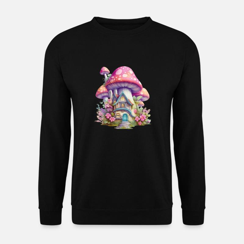 Fairy House Pizhaus Märchenwelt Kinder Phantasie - Unisex Pullover - Schwarz