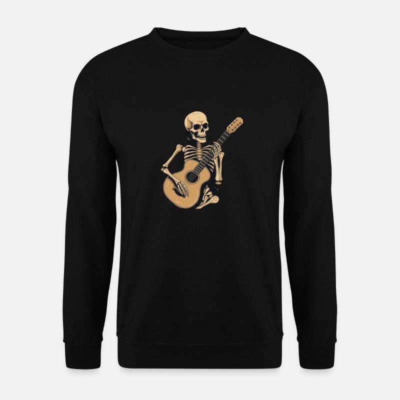Rockin-Skelett - Unisex Pullover - Schwarz