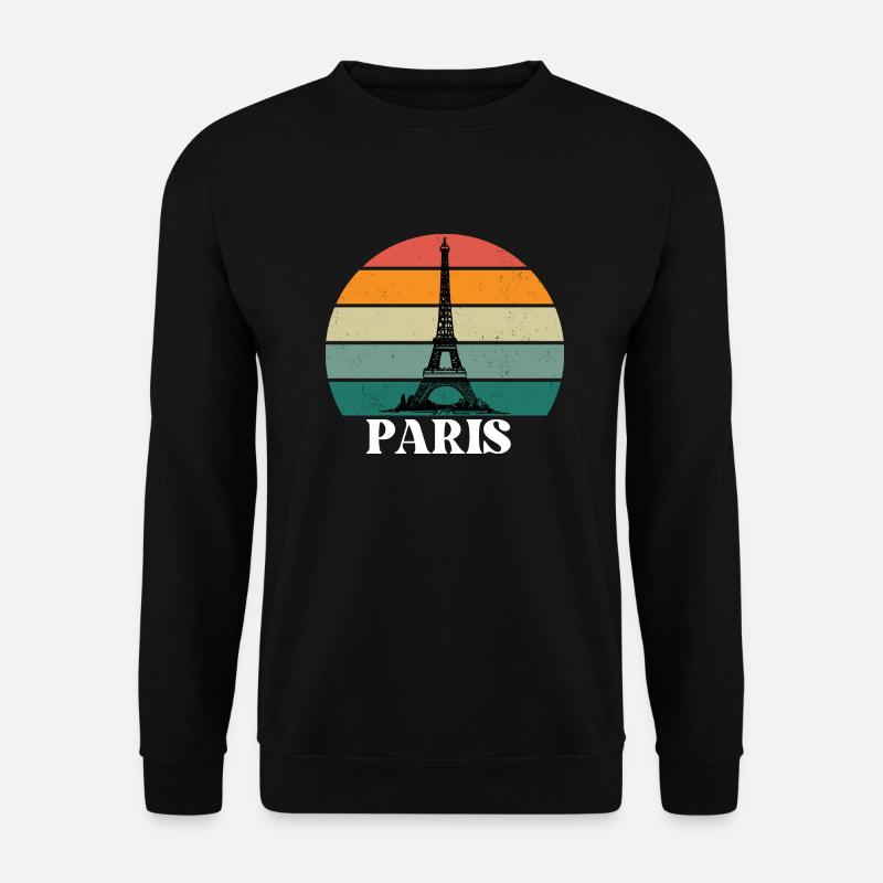 Paris - Unisex Pullover - Schwarz