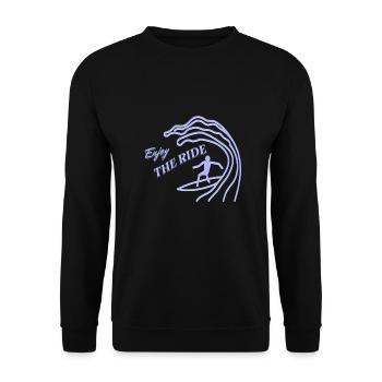 Profitez de la balade pour les surfeurs - Sweat-shirt Unisexe - noir - Devant - Alina (178cm) & Michal (187cm)