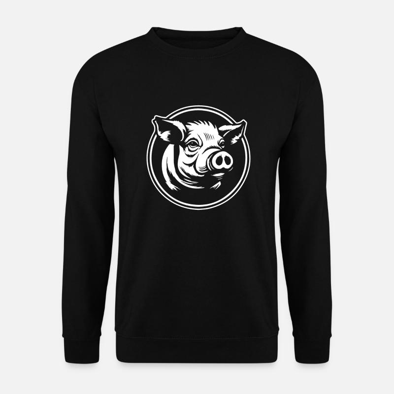 Schwein Schweinchen Sau - Unisex Pullover - Schwarz