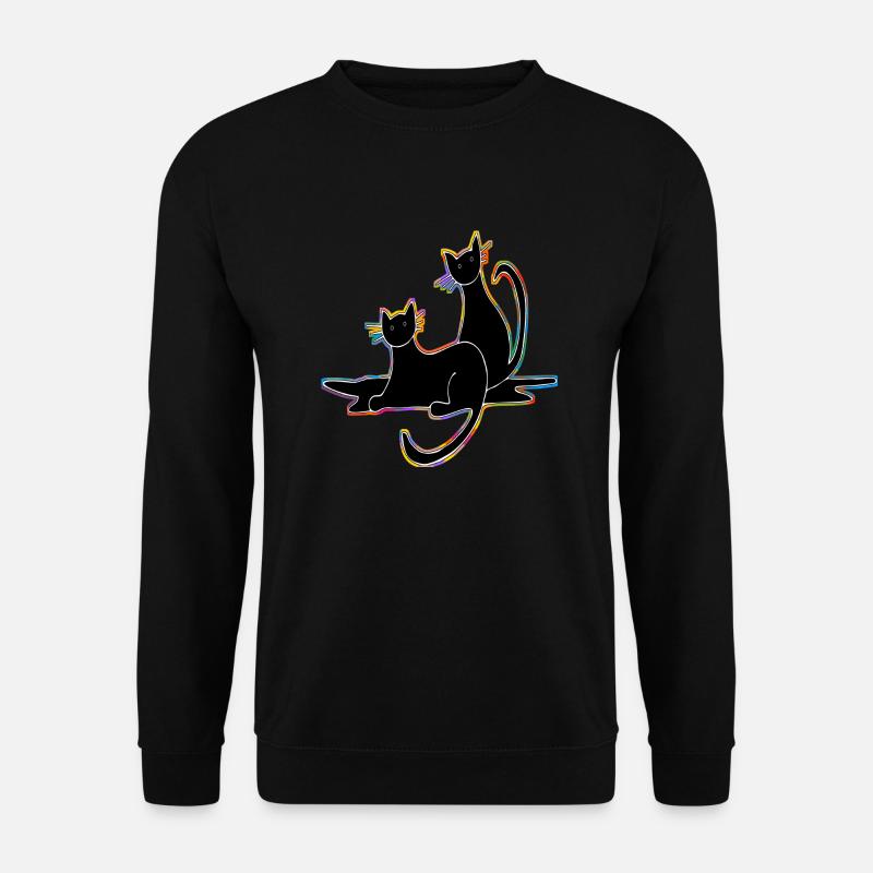 Katzen - Unisex Pullover - Schwarz