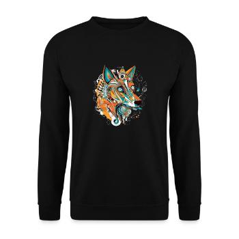 Zako the dog - Unisex Sweatshirt - black - Front - Alina (178cm) & Michal (187cm)