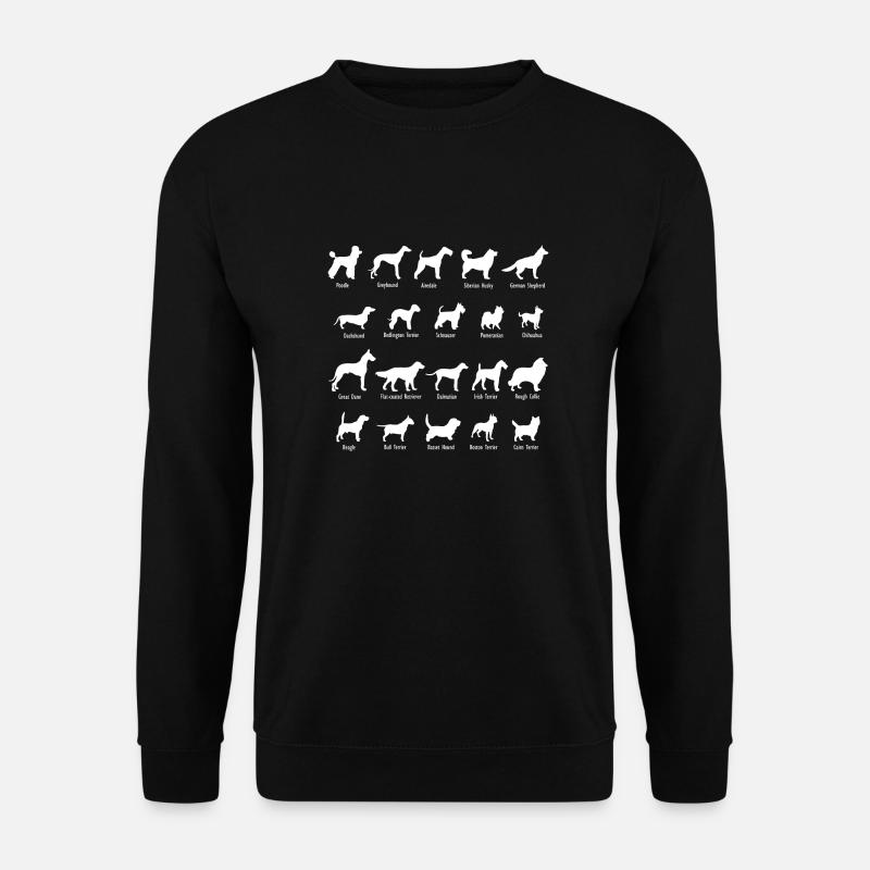 Namen von Hunderassen - Unisex Pullover - Schwarz