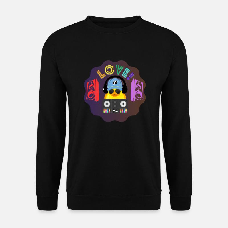 Love DJ Duck - Unisex Sweatshirt - black