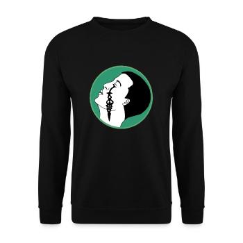 Tear of time - Unisex Sweatshirt - black - Front - Alina (178cm) & Michal (187cm)
