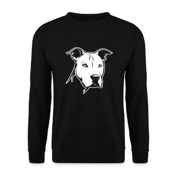 Pitbull - Sweat-shirt Unisexe - noir - Devant - Alina (178cm) & Michal (187cm)