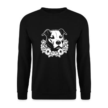 Pitbull - Sweat-shirt Unisexe - noir - Devant - Alina (178cm) & Michal (187cm)