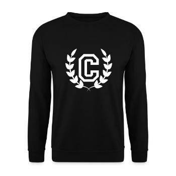 Letter c sport - Unisex Sweatshirt - black - Front - Alina (178cm) & Michal (187cm)