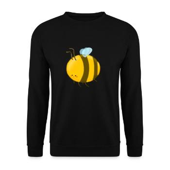 Bumblebee Happiness - Unisex Sweatshirt - black - Front - Alina (178cm) & Michal (187cm)