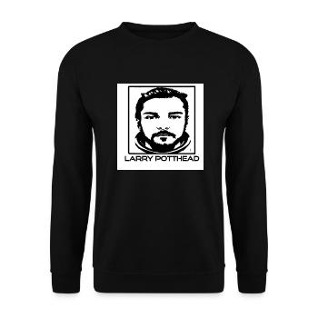 Larry Potthead - Unisex Pullover - Schwarz - Vorne - Alina (178cm) & Michal (187cm)