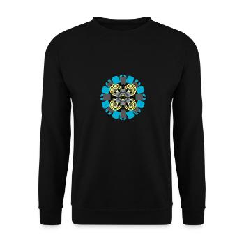 C019BA18 2317 48FC 9A2D 88FAE53A2D3F - Sweat-shirt Unisexe - noir - Devant - Alina (178cm) & Michal (187cm)