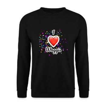 Fasnacht - Unisex Pullover - Schwarz - Vorne - Alina (178cm) & Michal (187cm)