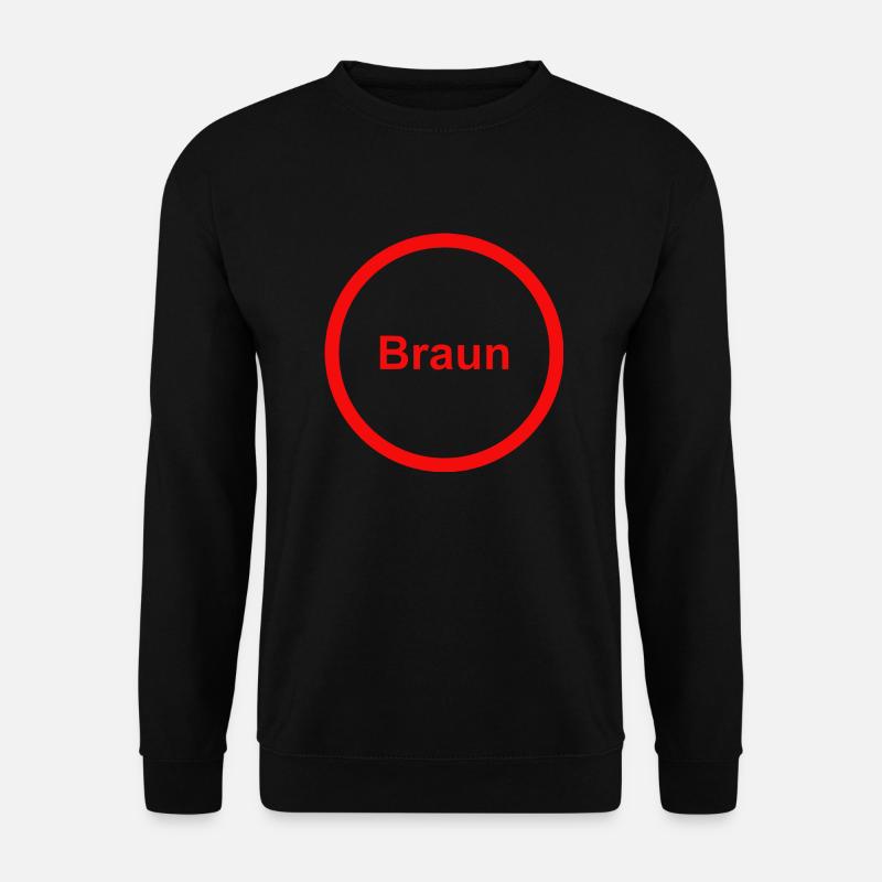 Braun - Unisex Pullover - Schwarz