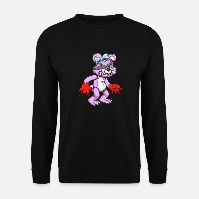 Böser Teddybär - Unisex Pullover - Schwarz