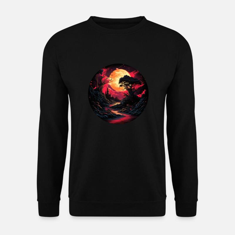 Mysteriöses Schloss - Unisex Pullover - Schwarz