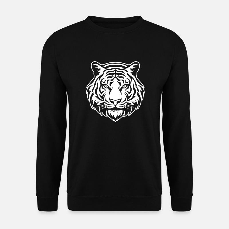 Tiger Raubkatze - Unisex Pullover - Schwarz